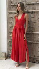 Amira Maxi Dress - Red